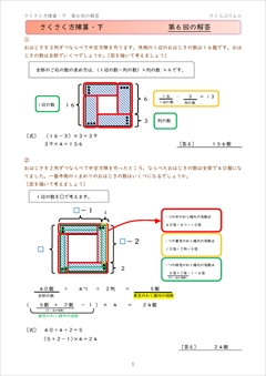 さくさく文章題『方陣算』